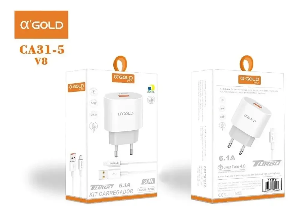 Carregador A'gold V8 CA31-5 6.1A