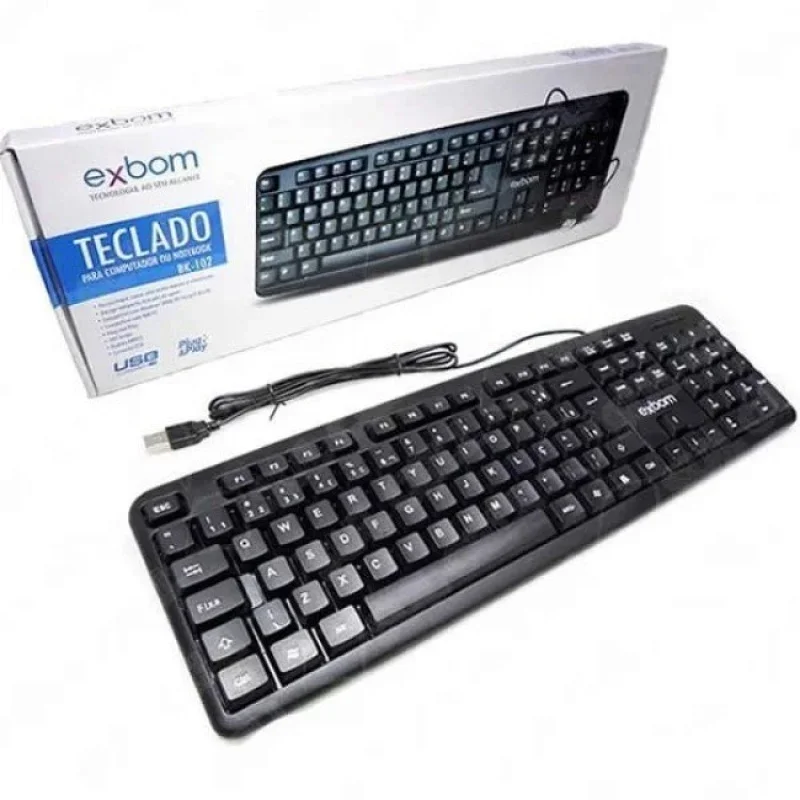 Teclado USB  Exbom  BK-102