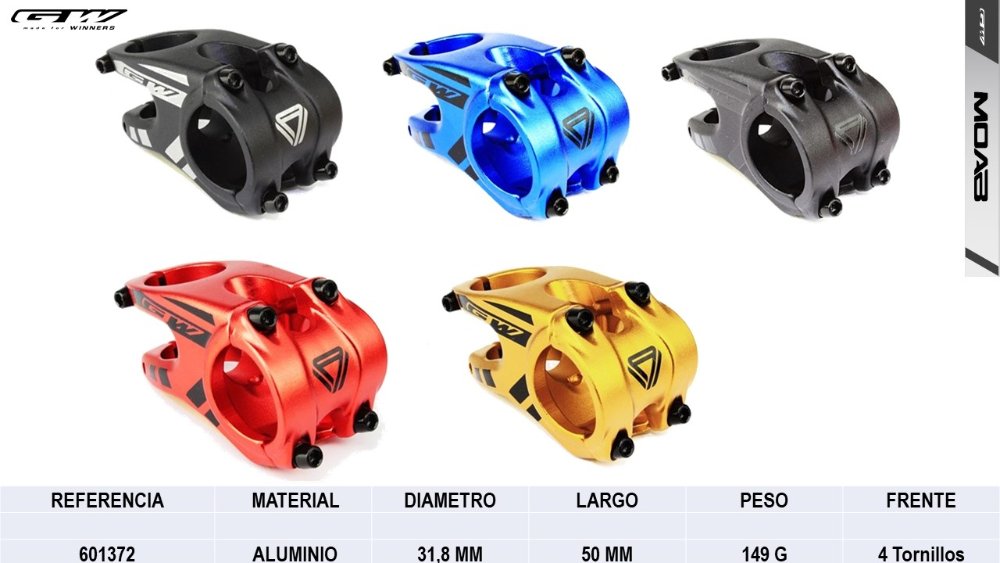 POTENCIA GW MTB 31.8X50MM MOAB