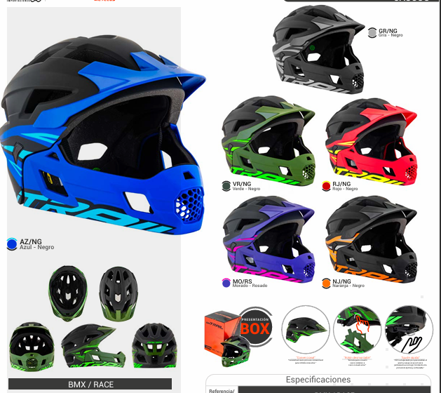 Casco Ontrail Racer Full Face Push Bike