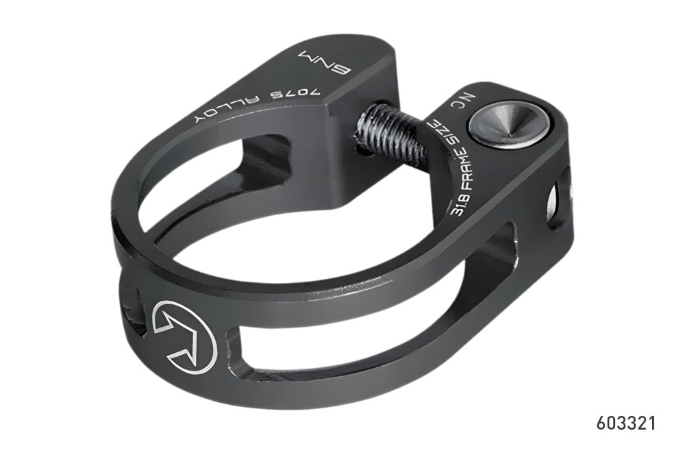 ABRAZADERA CON TORNILLO PERFORMANCE 31.8MM NEGRA PRO