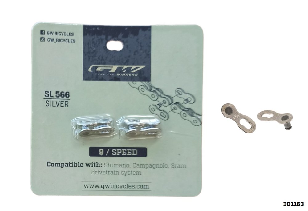 Candado de cadena GW 9V silver