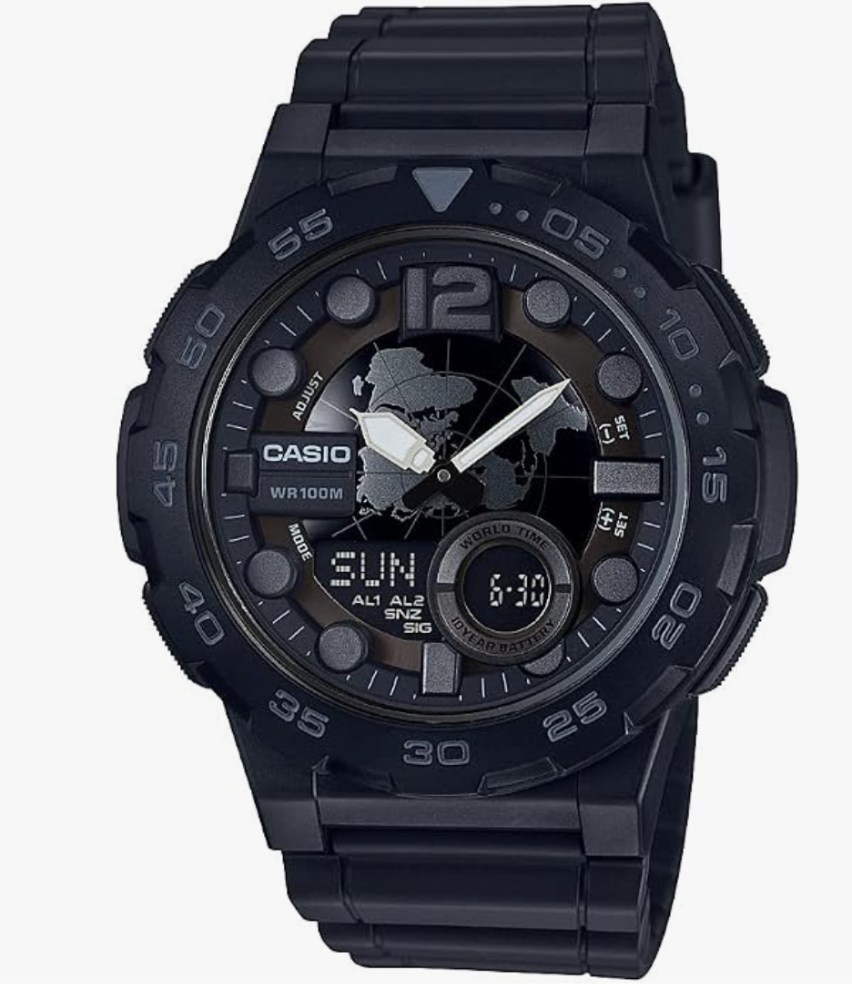 Casio clásico de cuarzo negro