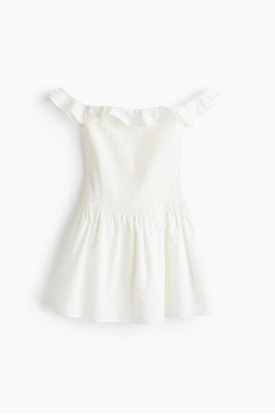 Dress off shoulder white Talla M