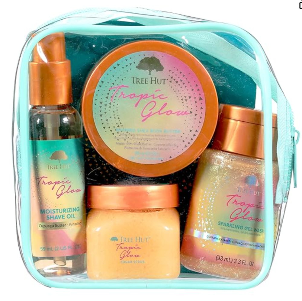 Tropical Glow (Gel ducha, exfoliante, splash y crema)