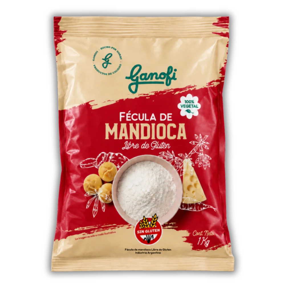 GANOFI - FECULA DE MANDIOCA LIBRE DE GLUTEN x 200 gr