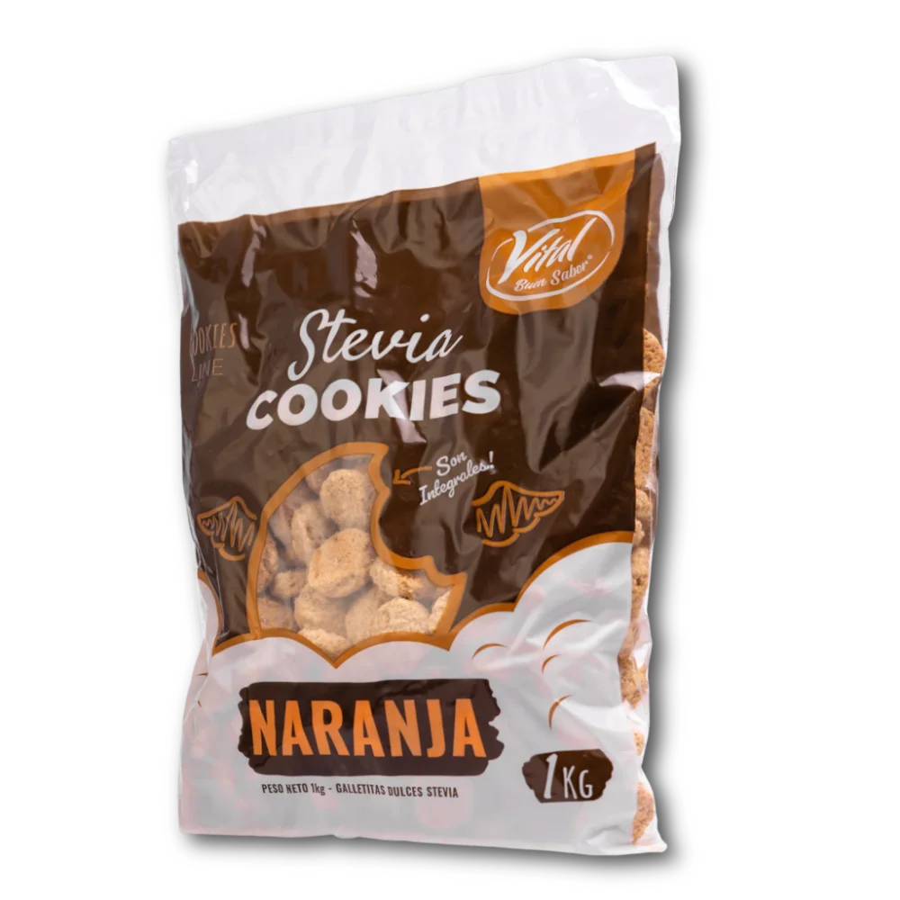 VITAL - COOKIES STEVIA INTEGRALES NARANJA X 100 gr
