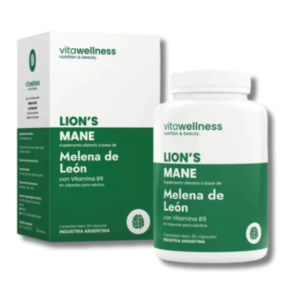 VITAWELLNESS - MELENA DE LEON + VITAMINA B9 x 30 comp 1
