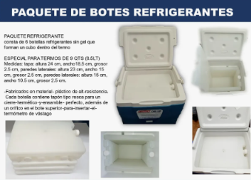 Juego De Botes Refrigerantes Para Hielera De 9 Qts 8.5 Lts