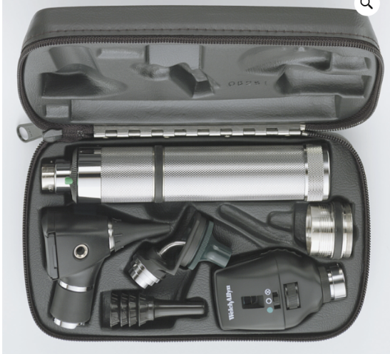 Estuche de Diagnóstico Recargable de Halógeno 3.5V con iluminador nasal Welch Allyn