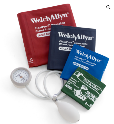 Esfigmomanómetro aneroide Durashock Multicuff C/4 Brazaletes Welch Allyn