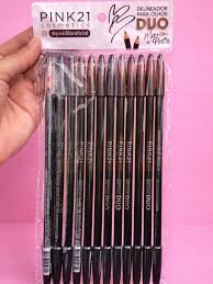 Delineador para olhos DUO Marrom e Preto Pink 21 - CS5560