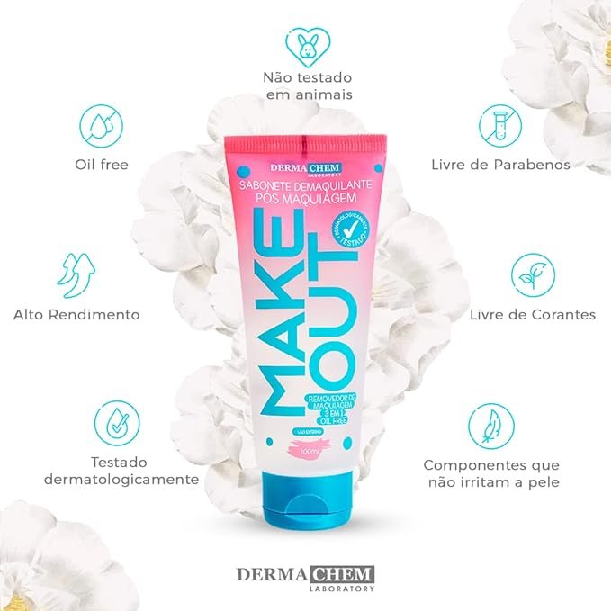 Sabonete demaquilante pós-maquiagem Derma Chem