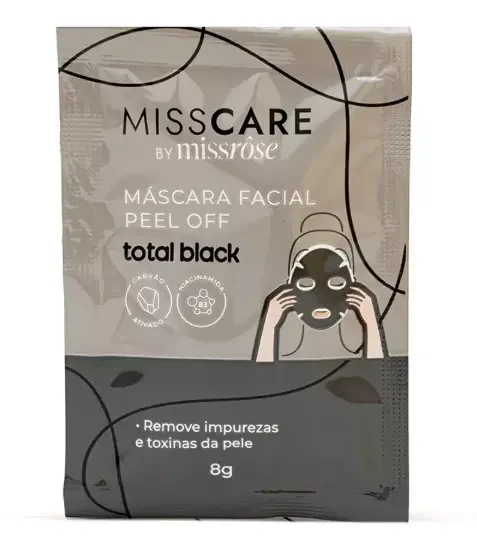 Mascara facial PEEL OFF total black - MR166C