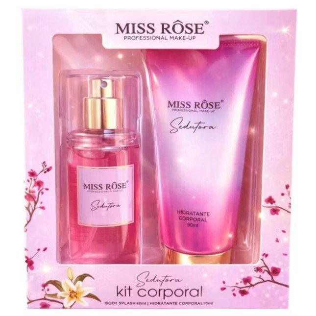 Kit Corporal Body Splash + Hidratante Miss Rôse