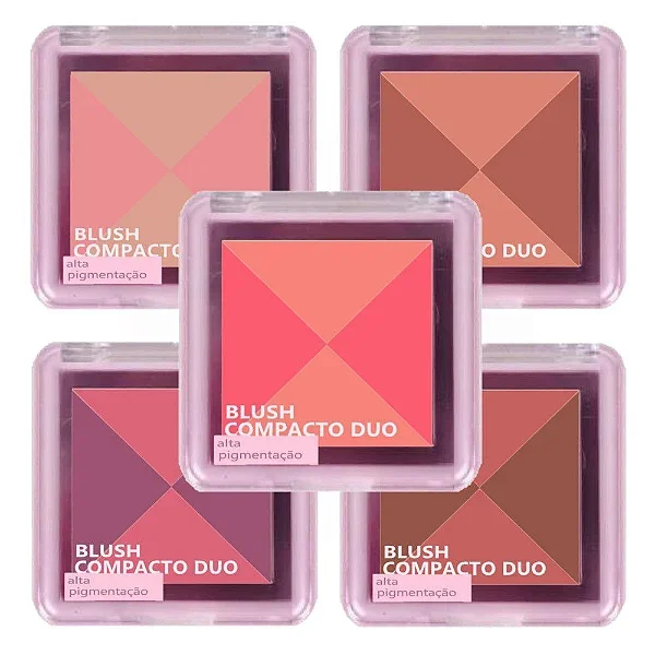 Blush Compacto Duo Ruby Rose - HB-F585