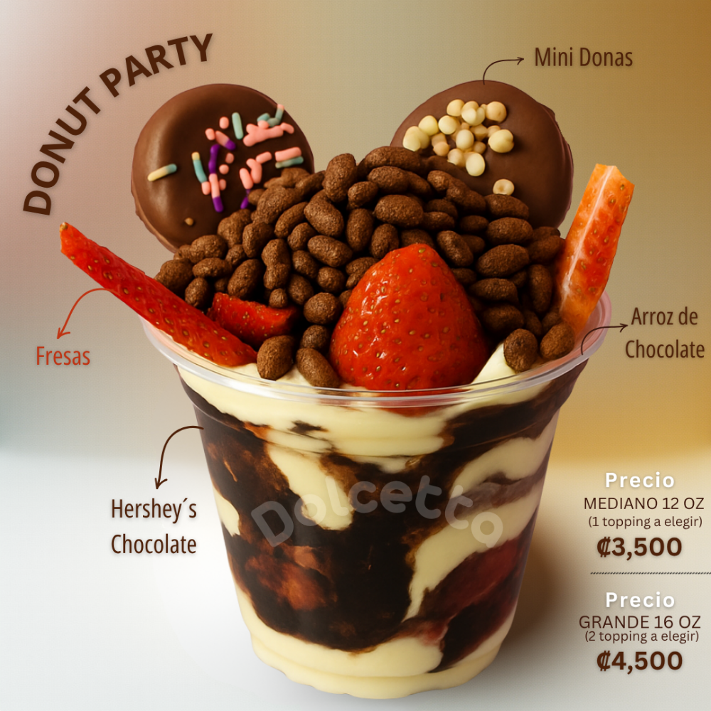 Fresas con Crema Donut Party