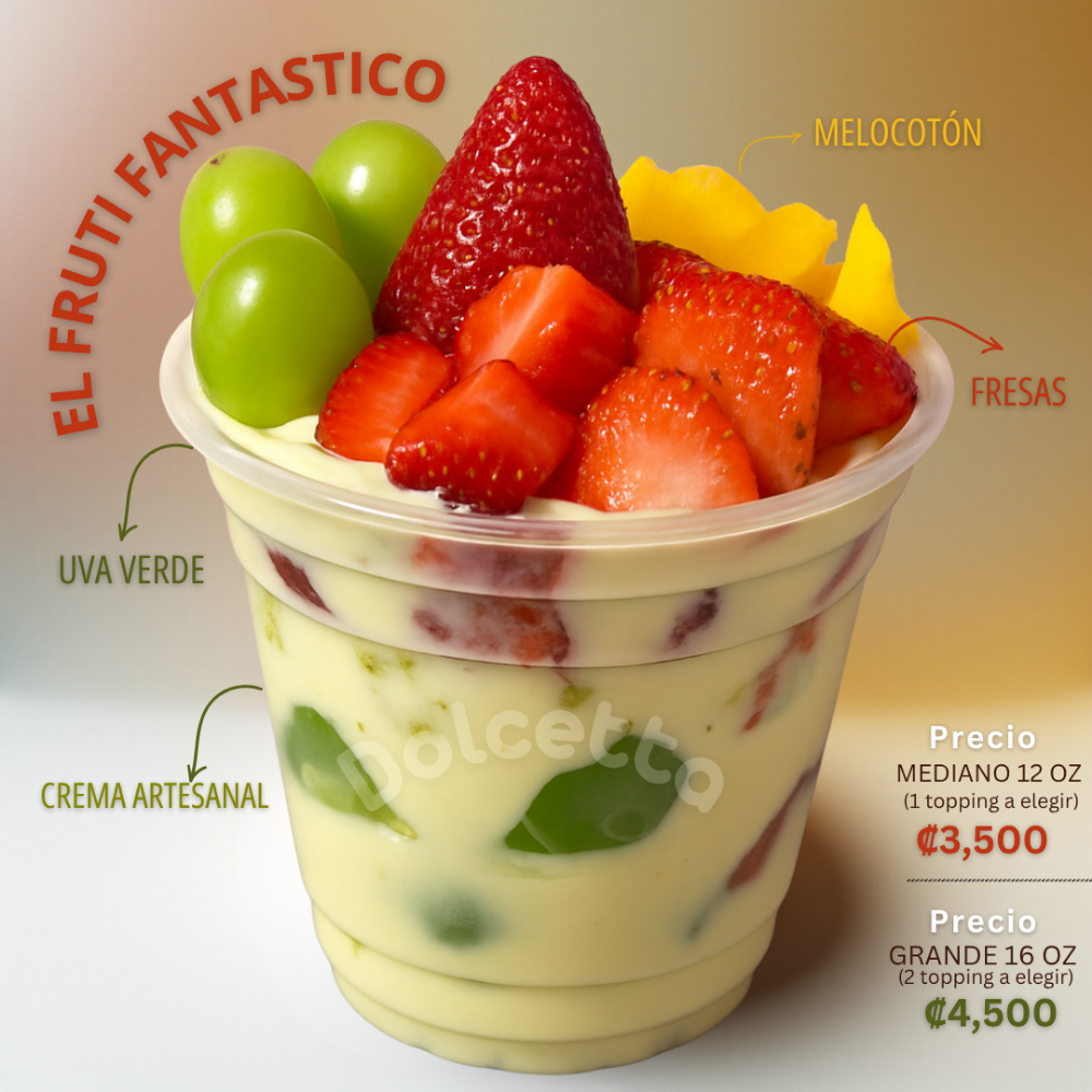 Fresas con Crema El Fruti Fantastico
