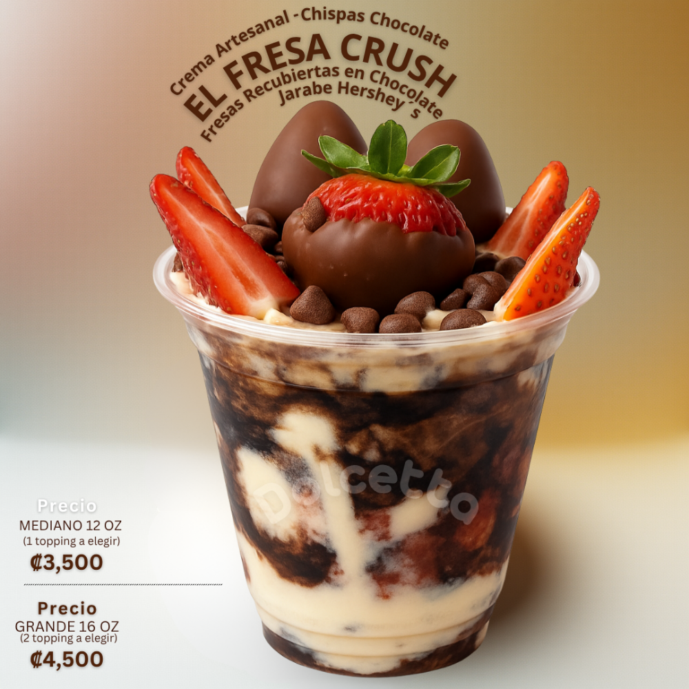Fresas con Crema El Fresa Crush