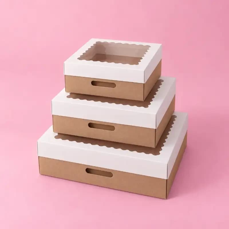 caja para desayuno tapa visor