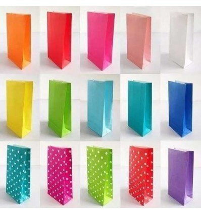 bolsa de color para sorpresa