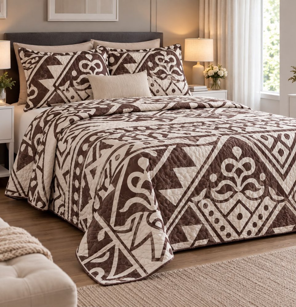 CASA DE ORO QUEEN 3PCS ESTAMPADO