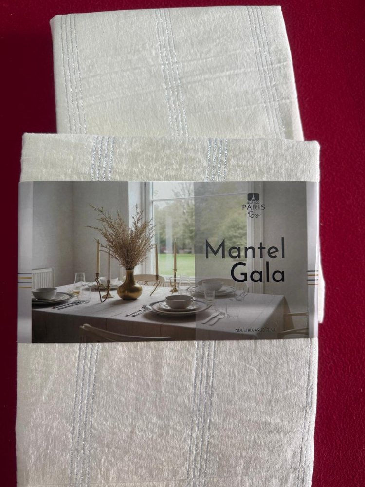 MANTELES GALA 145 X 250 CM BLANCO PARIS