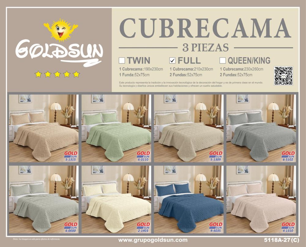 GOLDSUN QUEEN 7PCS ESTAMPADO