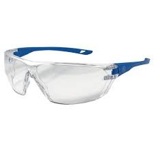 LENTE DE SEGURIDAD TRANSPARENTE TIPO AVISPA AZUL