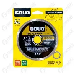 DISCO DIAMANTADO 4 1/2" X 7/8" CORTE CONTINUO COVO