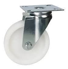 RUEDA PLASTICO BLANCO GIRATORIA 1.5"