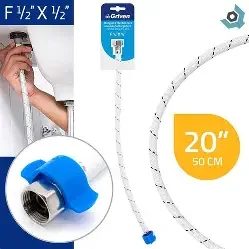 MANGUERA FLEXIBLE 50CM 1/2" X 7/8" GRIVEN