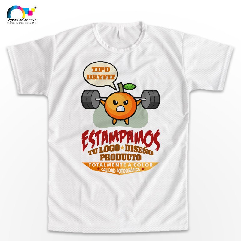 PLAYERA BLANCA SUBLIMADA