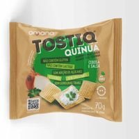 Amana Tostiq Quinua Cebola/Salsa Zero 70g C/7 - Unidade
