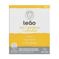 Cha  Leao Vitaminico Mel + Gengibre + Curcuma 20g - Cha Leao - Unidade
