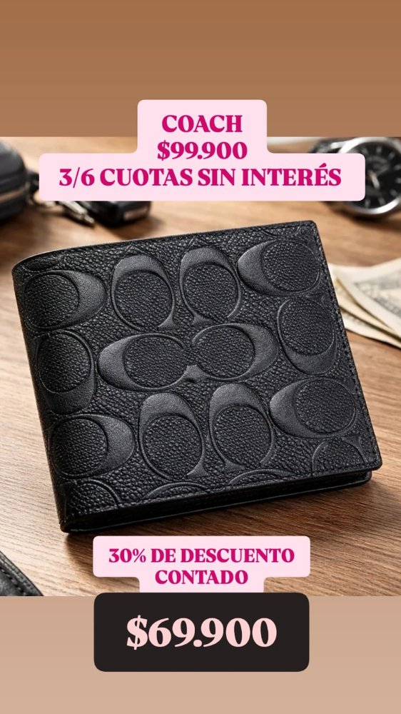 BILLETERA HOMBRE COACH