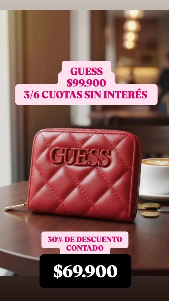 BILLETERA MUJER GUESS