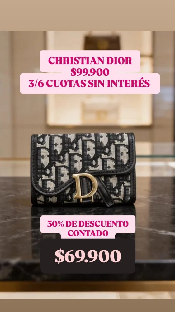 BILLETERA MUJER CHRISTIAN DIOR