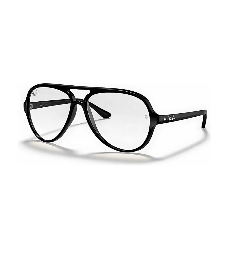 ARMAZON RAYBAN CON CRISTALES RECETADOS CATS 5000 NEGRO