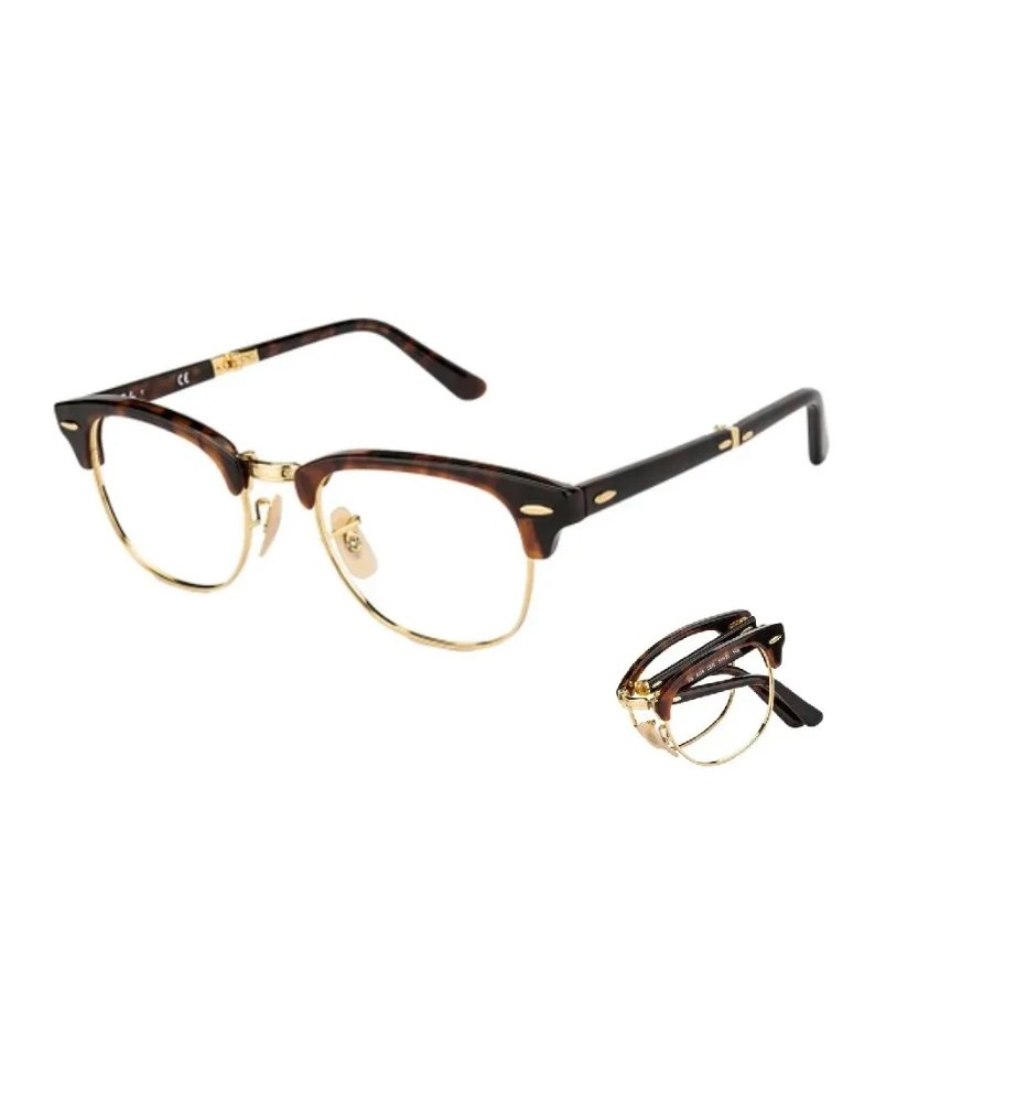 ARMAZON RAYBAN CON CRISTALES RECETADOS CLUBMASTER PLEGABLES