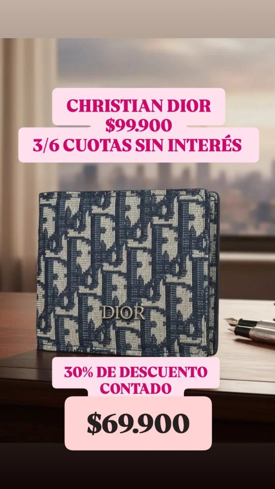 BILLETERA HOMBRE CHRISTIAN DIOR 2