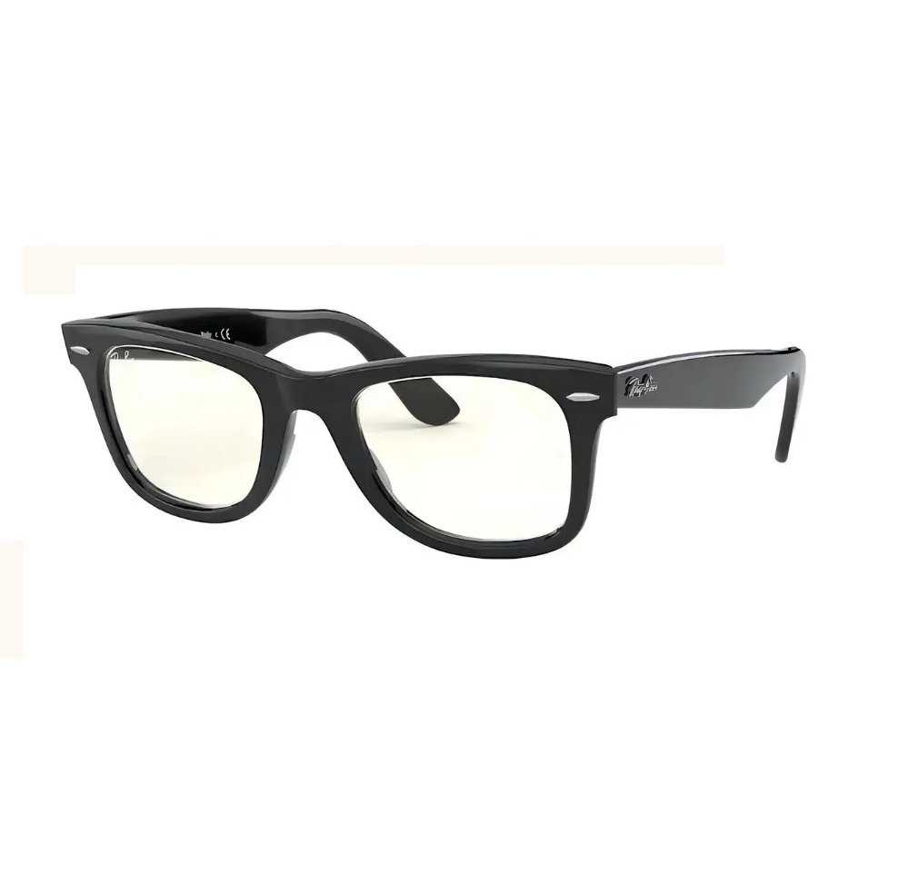 ARMAZON RAYBAN CON CRISTALES RECETADOS WAYFARER NEGRO TALLE L