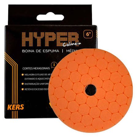 BOINA DE ESPUMA HYPER 6 LARANJA MEDIA