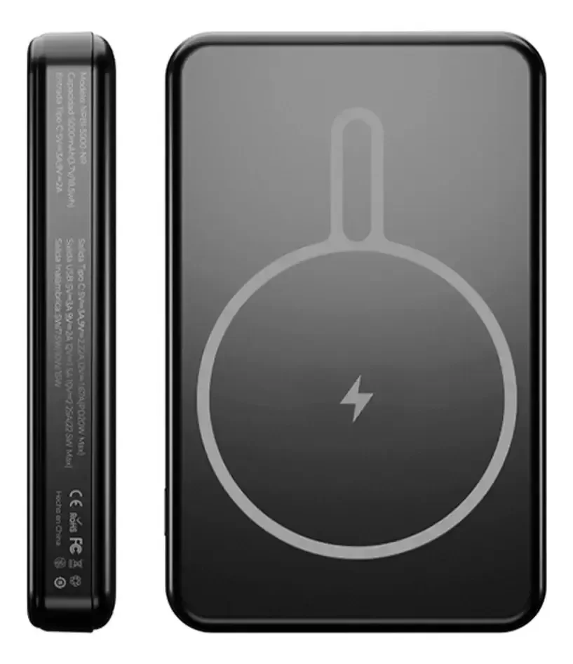 POWER BANK INALAMBRICO,5000MAH,25W CARGA RAPIDO