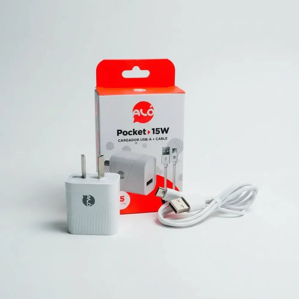 CARGADOR DE PARED POCKET 15W C/CABLE LIGHTNING