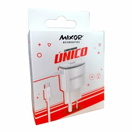 CARGADOR MIXOR 220V MOD11 UNICO - 1 USB C/ CABLE V8