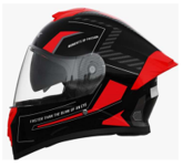 CASCO HESED NEGRO CON ROJO