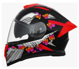 CASCO HESED BLANCO CON ROJO