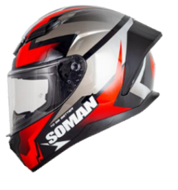 CASCO VISIÓN ROJA