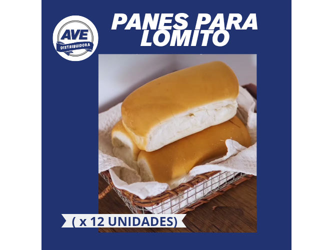 Pan para Lomito - X 12 Unidades